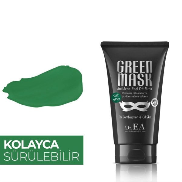 Dr.EA Akne Önleyici Soyulabilir Yeşil Maske - Akne Önleyici