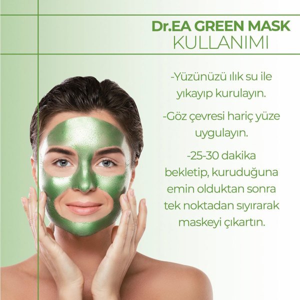 Dr.EA Akne Önleyici Soyulabilir Yeşil Maske - Akne Önleyici