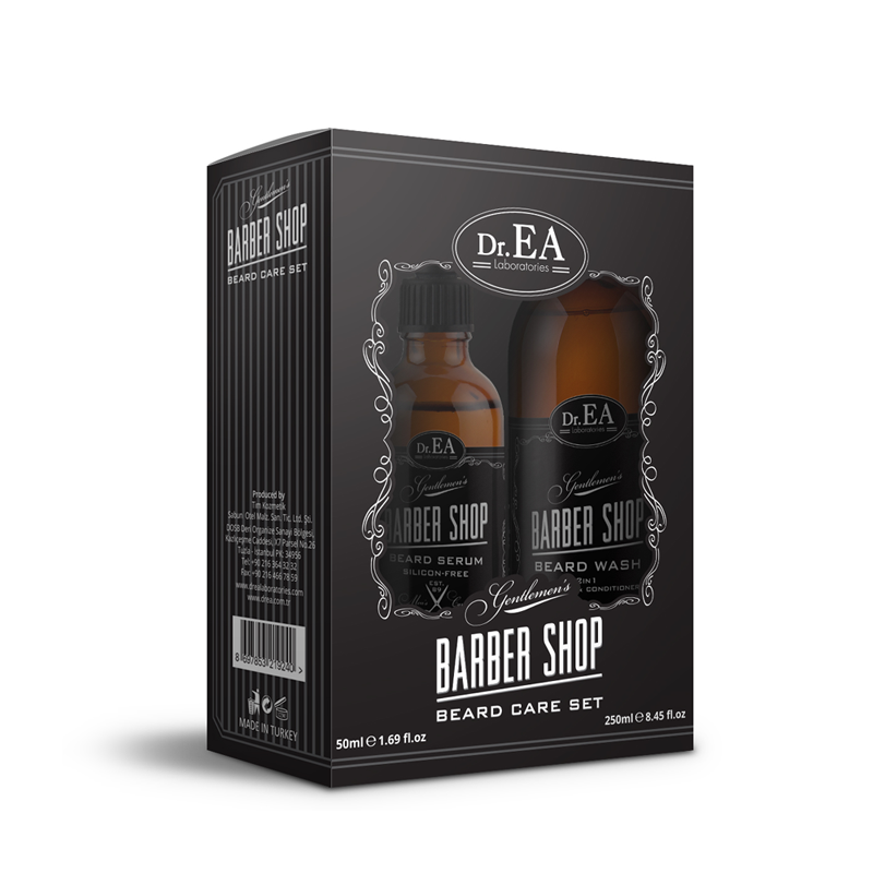 Özel Kutulu 2'li Erkek Bakım Seti -  Kremli Sakal Şampuanı + Sakal Serumu