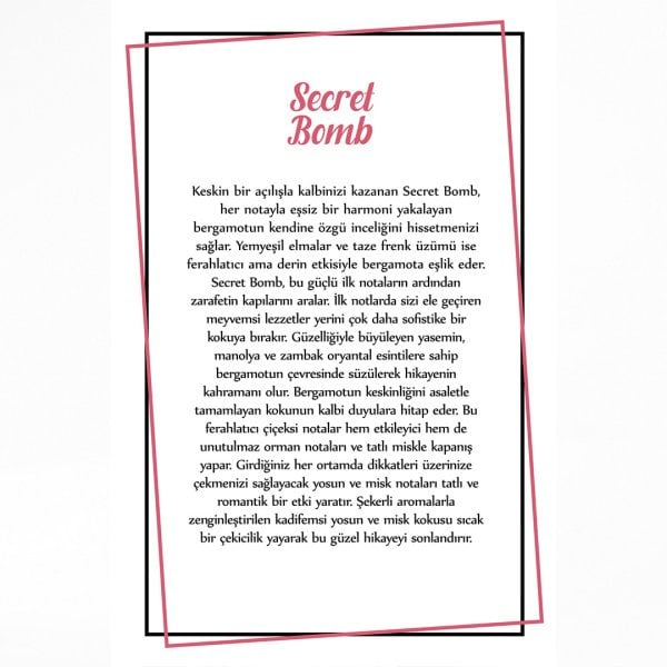 Giardino Fiorito Parfüm Kolonya - Secret Bomb 250ML