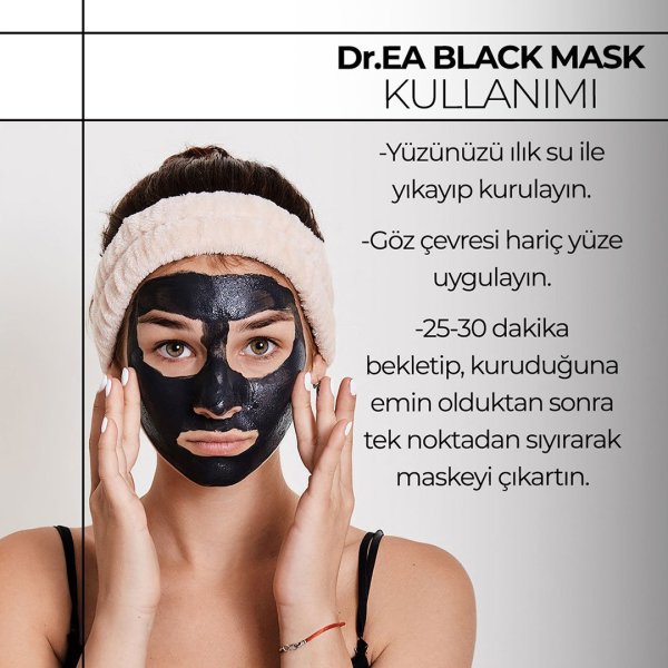 Dr. EA Soyulabilir Siyah Maske ve Soyulabilir Yeşil Maske 2'li Özel Set 75 ml