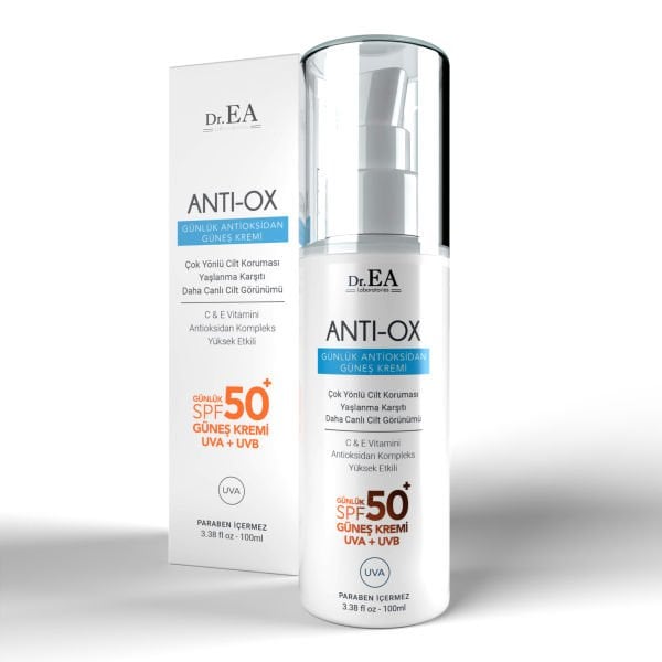 Antı-ox Ton Eşitleyici Anti Aging Etkili 50 Spf Suya Dayanıklı Yüz Güneş Kremi