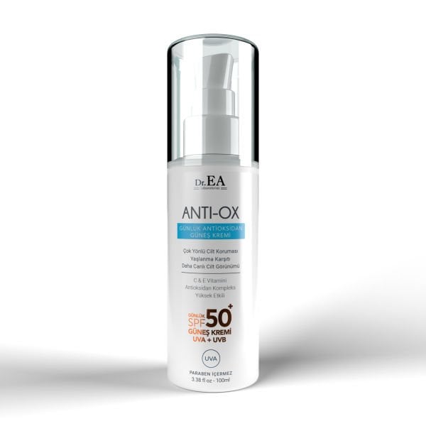 Antı-ox Ton Eşitleyici Anti Aging Etkili 50 Spf Suya Dayanıklı Yüz Güneş Kremi